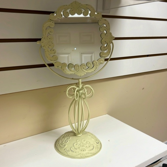 Cream Metal Mirror - Picture 1 of 1